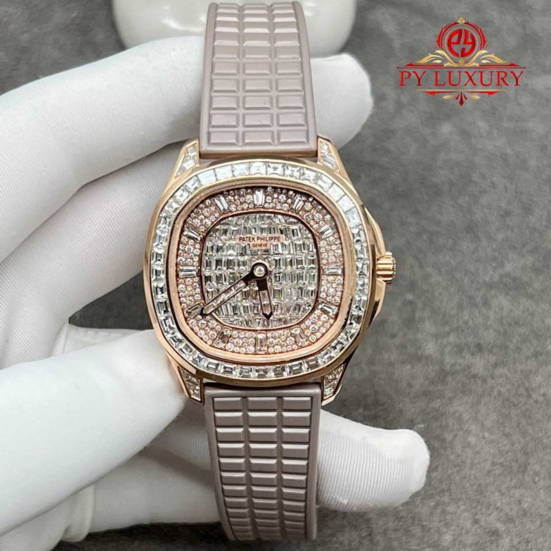 Patek Philippe Aquanaut 5062/450R-001 客製 18K 實金鑽石 38.8mm 復刻腕錶實拍 - 第 1 / 1 張